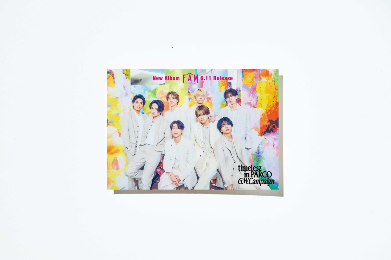 timelesz FAM PARCO限定ステッカー 100枚 店頭ポップセット timelesz FAM PARCO限定ステッカー 100枚 店頭ポップセット