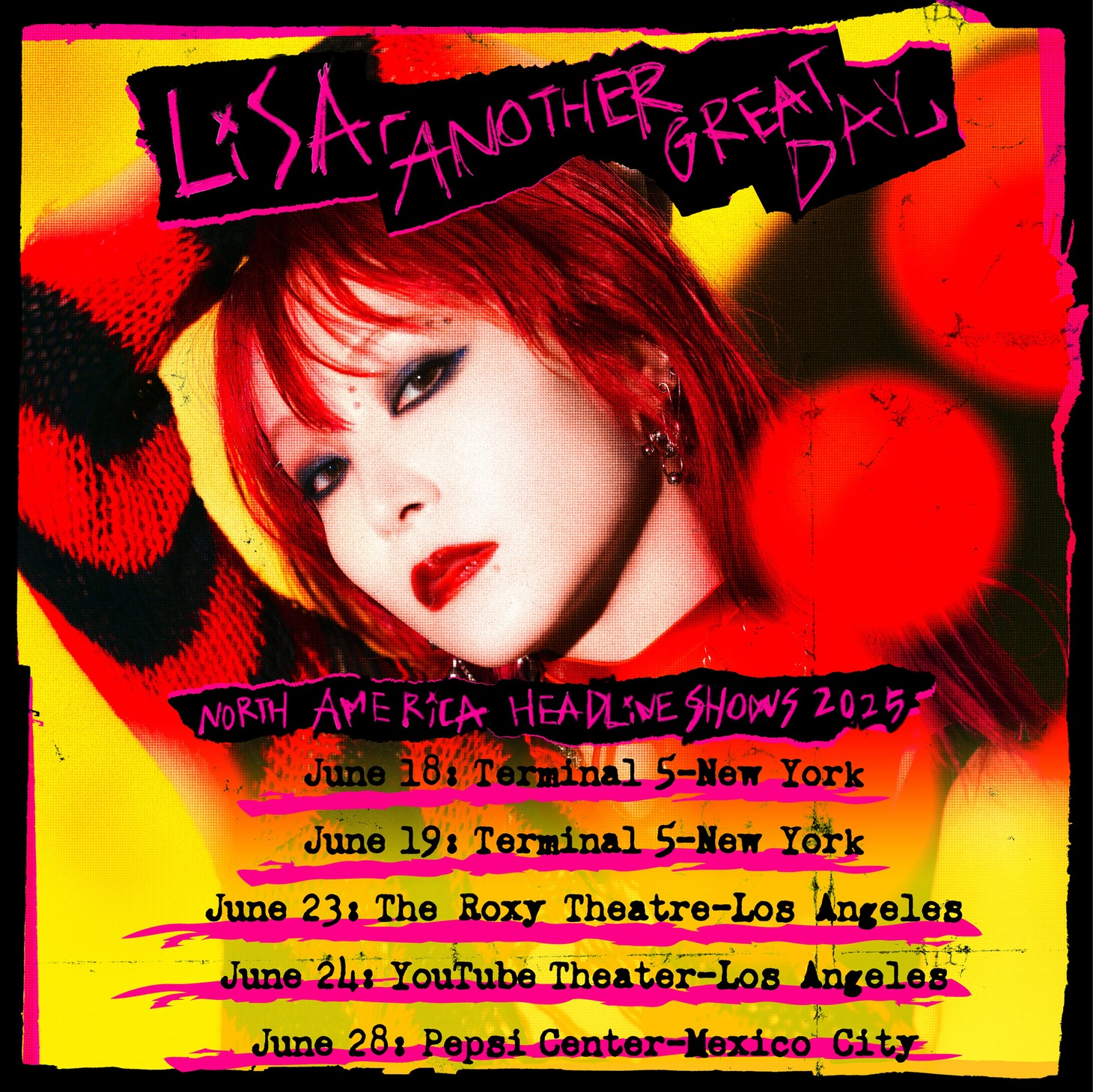 LiSA「ANOTHER GREAT DAY North America Headline Shows 2025」キービジュアル