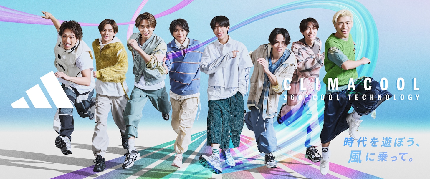 timelesz×「CLIMACOOL BOUNCE」キービジュアル