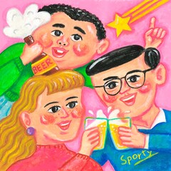 天々高々、夏めく季節に放つ3rdシングルは“ビールの歌”