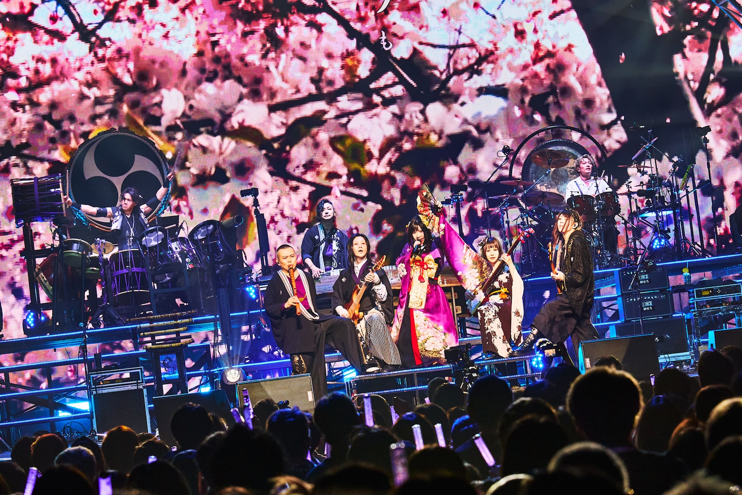 「和楽器バンド Japan Tour 2024 THANKS ～八奏ノ音～」の模様。（Photo by KEIKO TANABE）