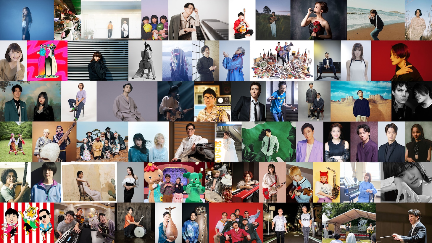 「日比谷音楽祭2025」の出演者たち。