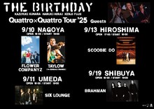 The Birthday「Quattro×Quattro Tour'25」フライヤー
