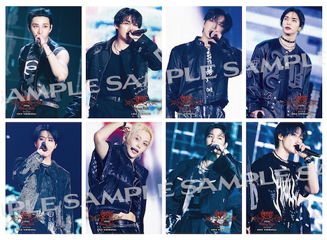 「Stray Kids World Tour ＜dominATE JAPAN＞ Live Viewing」来場者プレゼントのステッカーサンプル画像。