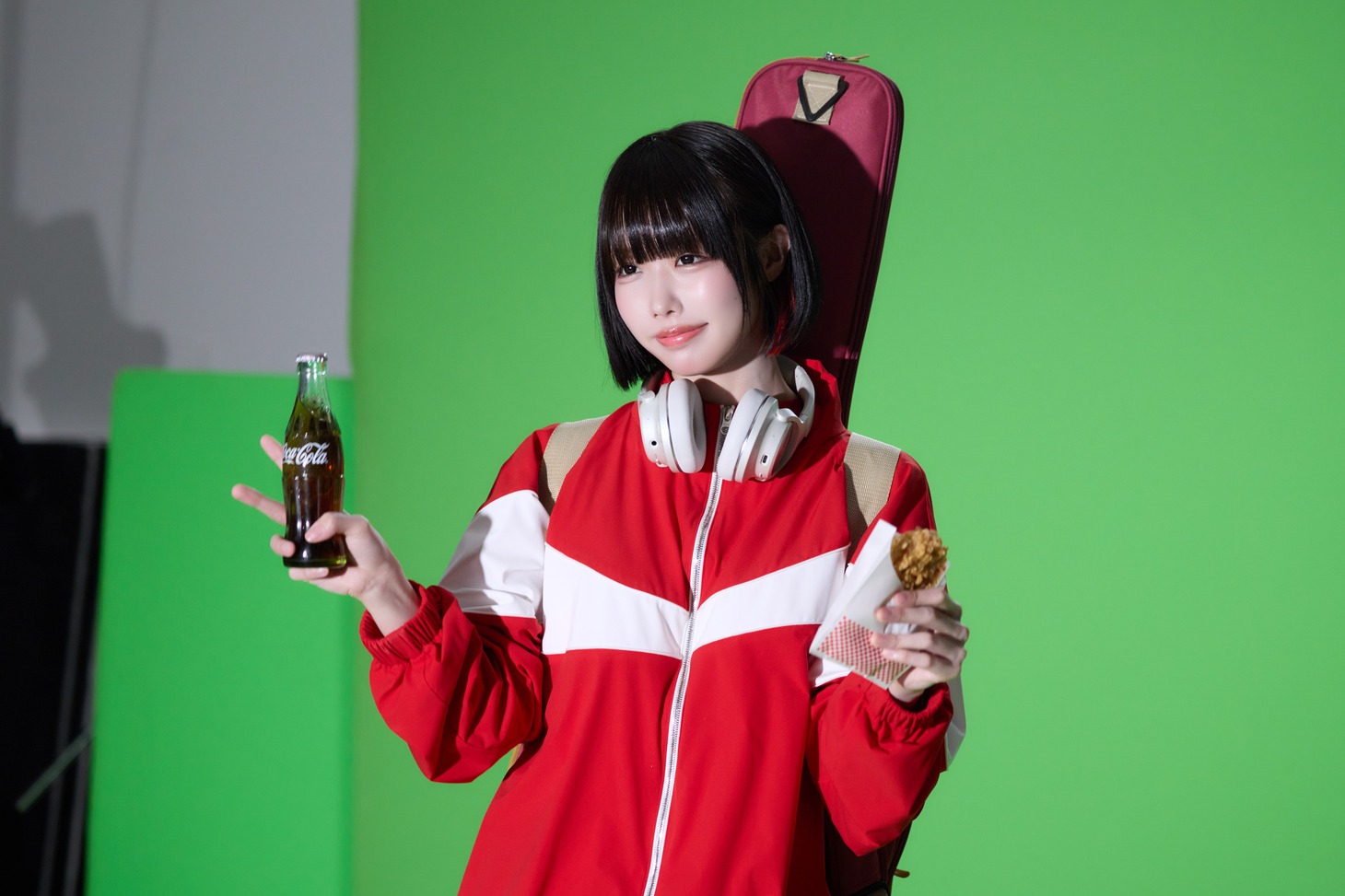 「コカ・コーラ」新CM撮影の様子。