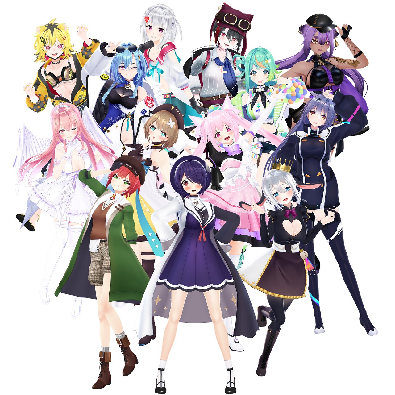 あおぎり高校 キービジュアル - Vtuberグループ・あおぎり高校が