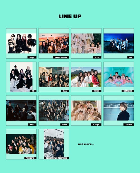 「2025 Show! 音楽中心 in JAPAN」出演アーティスト