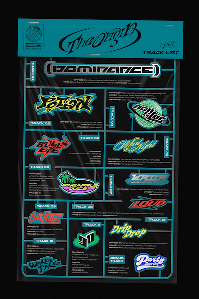 INI「THE ORIGIN」トラックリスト