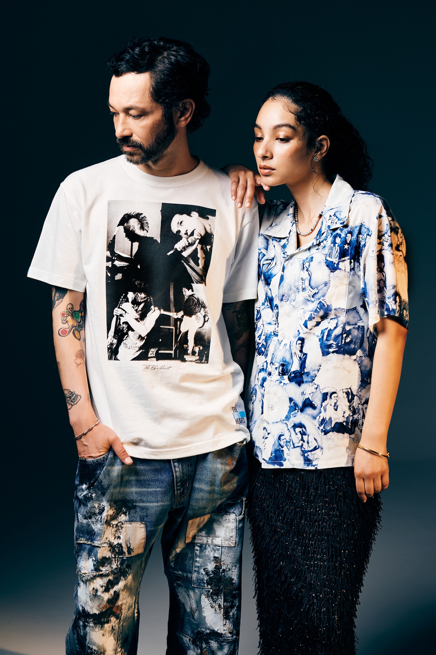 「THE BLUE HEARTS 40th Anniversary Collection by glamb×有賀幹夫」ビジュアル