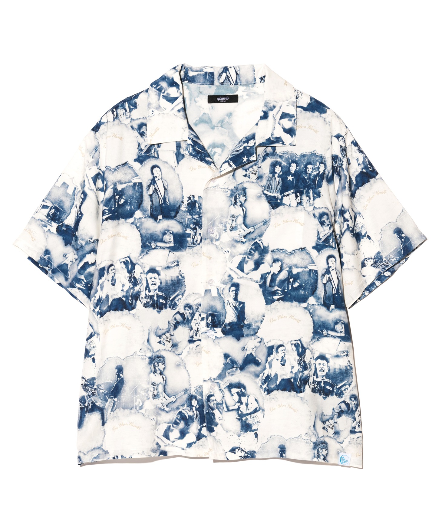 THE BLUE HEARTS Open Collar Shirt