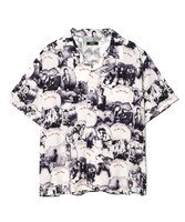 THE BLUE HEARTS Open Collar Shirt