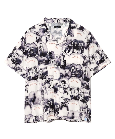 THE BLUE HEARTS Open Collar Shirt