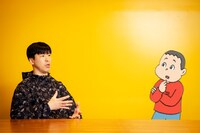 ライブ制作のお仕事を学ぶキニナル君。