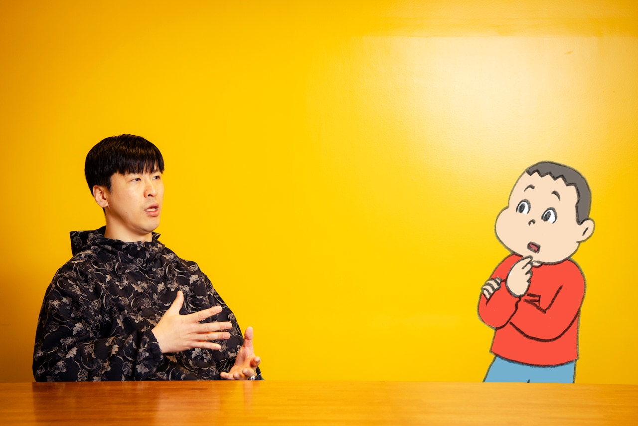 ライブ制作のお仕事を学ぶキニナル君。