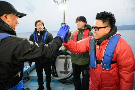 クエ釣りの様子。©︎日本テレビ