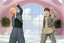 若井滉斗（右）にダンスをレクチャーするユウタ。©テレビ朝日