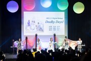 「LAWSON presents ミュージックレイン3期生 ユニット名＆デビュー曲お披露目会」の様子。