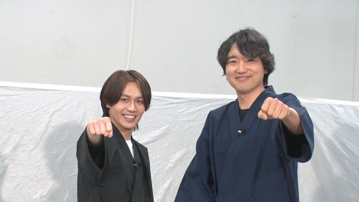 松田元太と武田双雲。©︎TBS