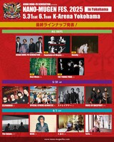 「NANO-MUGEN FES. 2025 in Yokohama」最終出演アーティスト