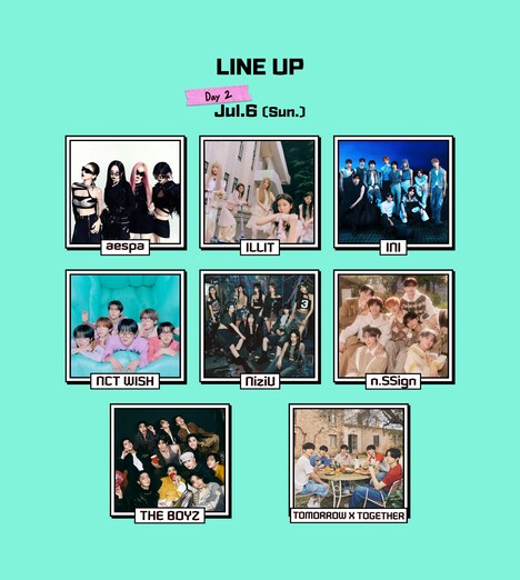 「2025 Show! 音楽中心 in JAPAN」DAY2公演の出演者