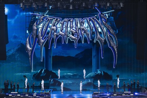 「Stray Kids World Tour ＜dominATE JAPAN＞」エコパスタジアム公演の様子。（撮影：田中聖太郎）