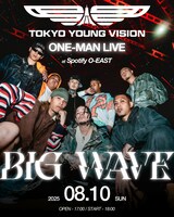 Tokyo Young Vision ONEMAN LIVE「BIG WAVE」フライヤー