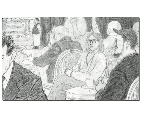 雑誌「STUDY10」より藤原ヒロシとTaiTan（Dos Monos）対談ページ。