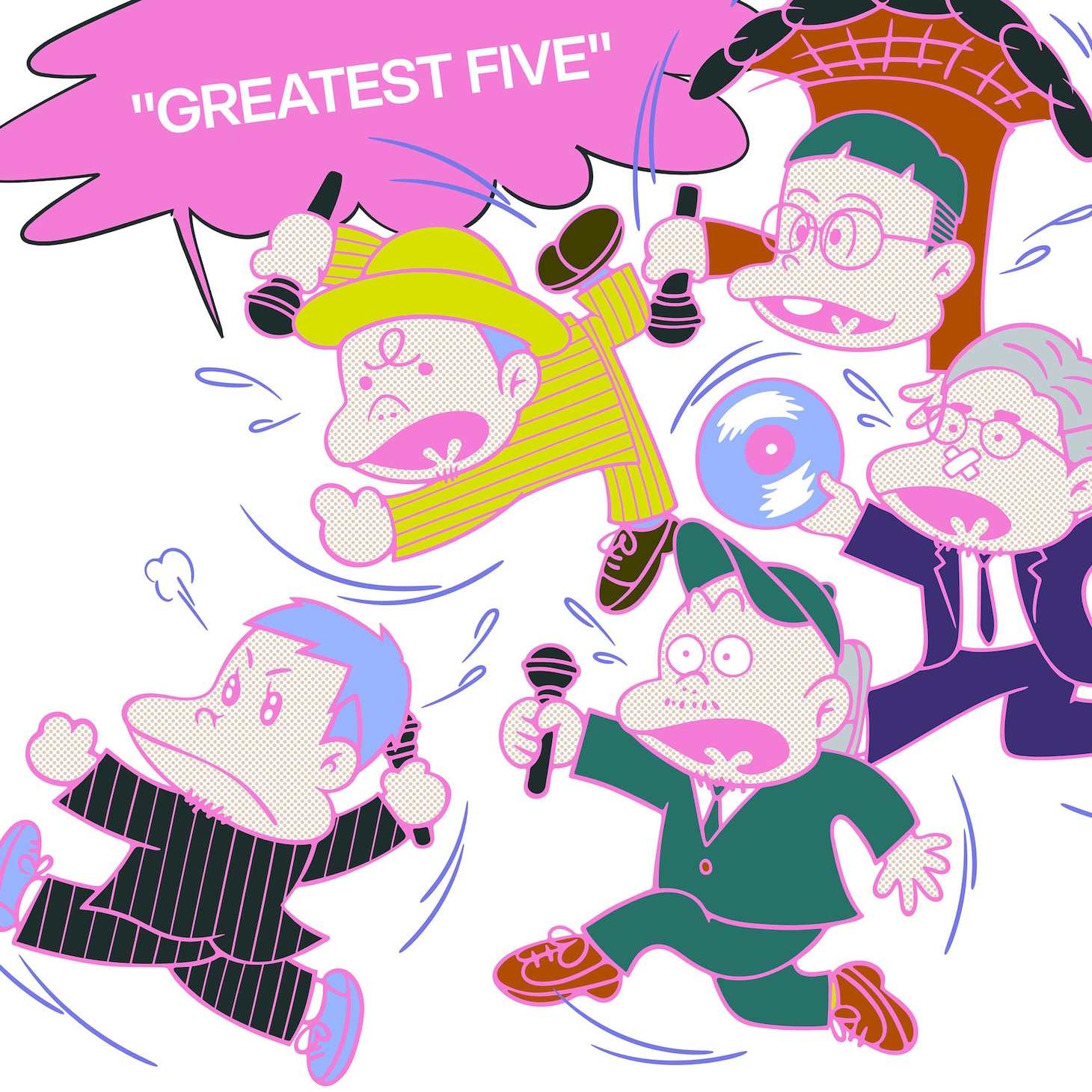 RIP SLYME「GREATEST FIVE」初回限定盤ジャケット Total artwork concept inspired by 赤塚不二夫 "天才バカボン" ©Fujio Productions