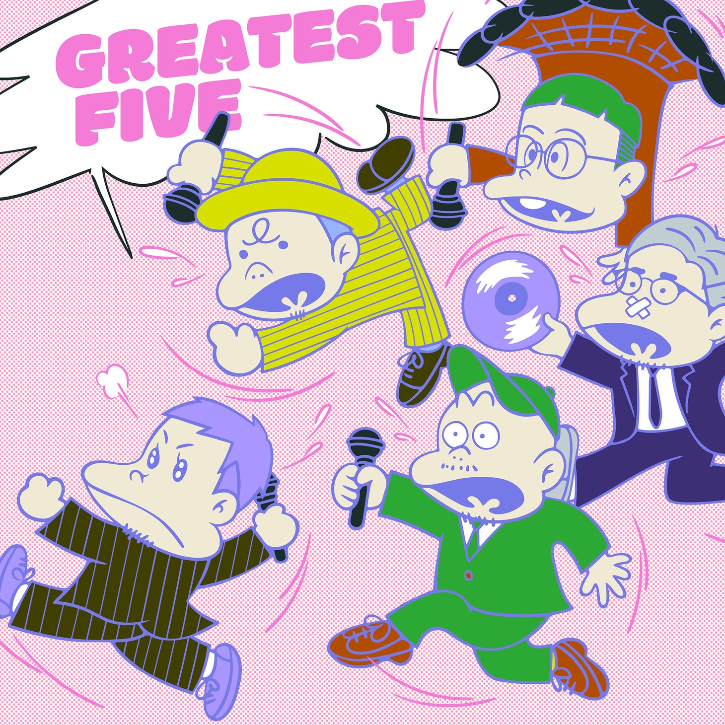 RIP SLYME「GREATEST FIVE」通常盤ジャケット Total artwork concept inspired by 赤塚不二夫 "天才バカボン" ©Fujio Productions