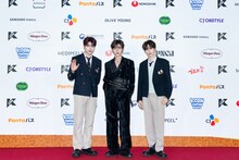 ZEROBASEONEのゴヌク、ジャンハオ、ハンビン。 ©CJ ENM Co., Ltd, All Rights Reserved