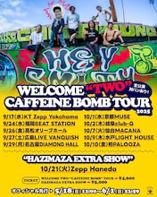 HEY-SMITH「WELCOME "TWO" CAFFEINE BOMB TOUR」フライヤー