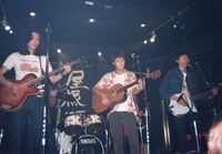 インディーズ時代のROTTEN HATS。左から高桑、片寄、木暮。（提供：片寄明人）