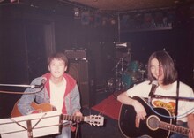 片寄と木暮による2人組時代のROTTEN HATS。（提供：片寄明人）