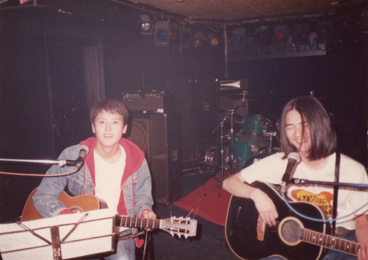 片寄と木暮による2人組時代のROTTEN HATS。(提供:片寄明人)