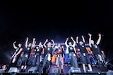 「Stray Kids World Tour <dominATE>」エコパスタジアム公演の様子。(撮影:田中聖太郎)