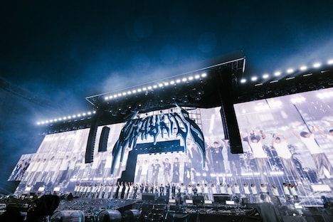 「Stray Kids World Tour ＜dominATE＞」エコパスタジアム公演の様子。（撮影：田中聖太郎事務所）