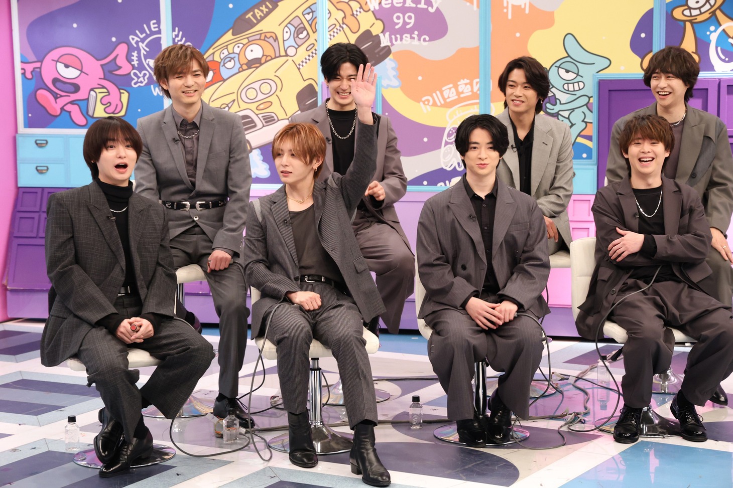 ナインティナインとHey! Say! JUMP。©︎フジテレビ