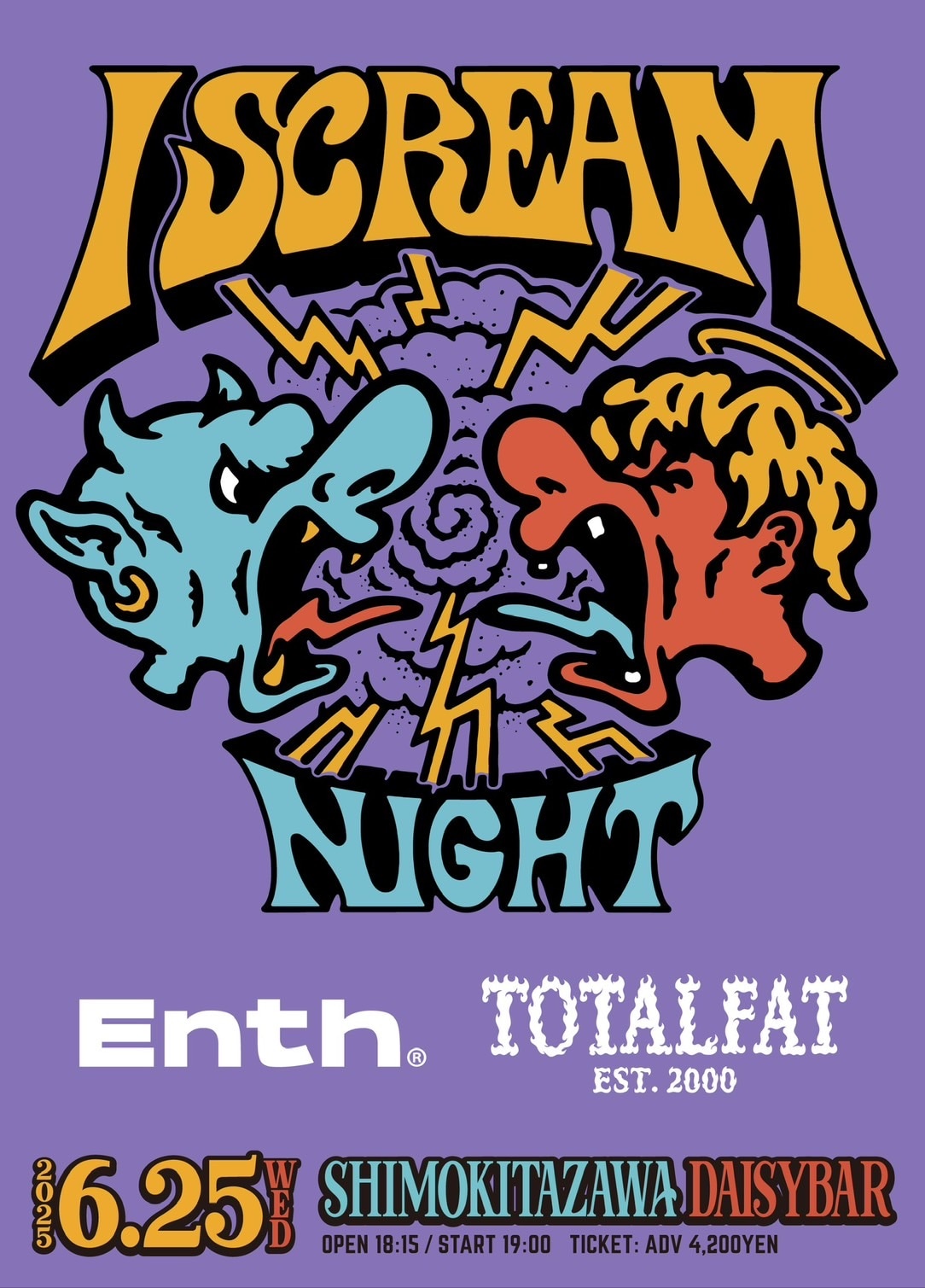ENTHとTOTALFATが下北沢Daisy Barで競演