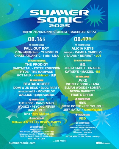 「SUMMER SONIC 2025」TOKYO出演者