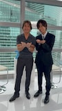 トム・クルーズと阿部亮平(Snow Man)。©︎日本テレビ