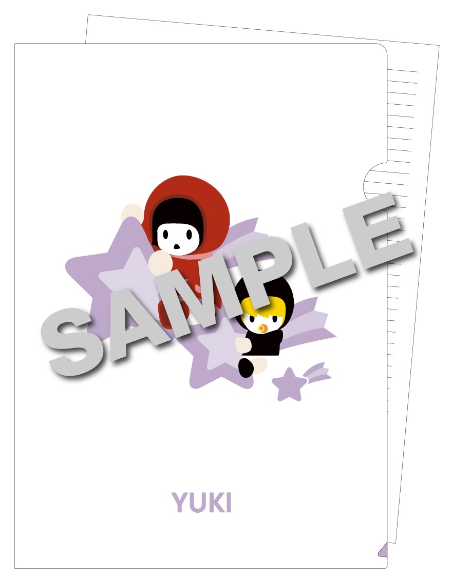 YUKI「YUKI concert tour "SUPER SLITS" 2024 東京ガーデンシアター」YUKI応援店購入者特典のステッカーデザイン。