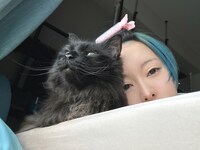 寝るときも起きるときも一緒。