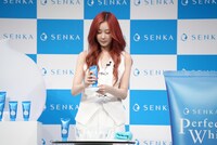 濡らした泡立てネットに「パーフェクトホイップ」を付けるジゼル。