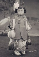 七五三の記念写真。