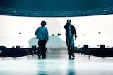唾奇とKohjiyaによる「PAGE ONE」のパフォーマンスの様子。(Photo by Taio Konishi)