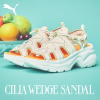 PUMA「CILIA WEDGE SANDAL」ビジュアル