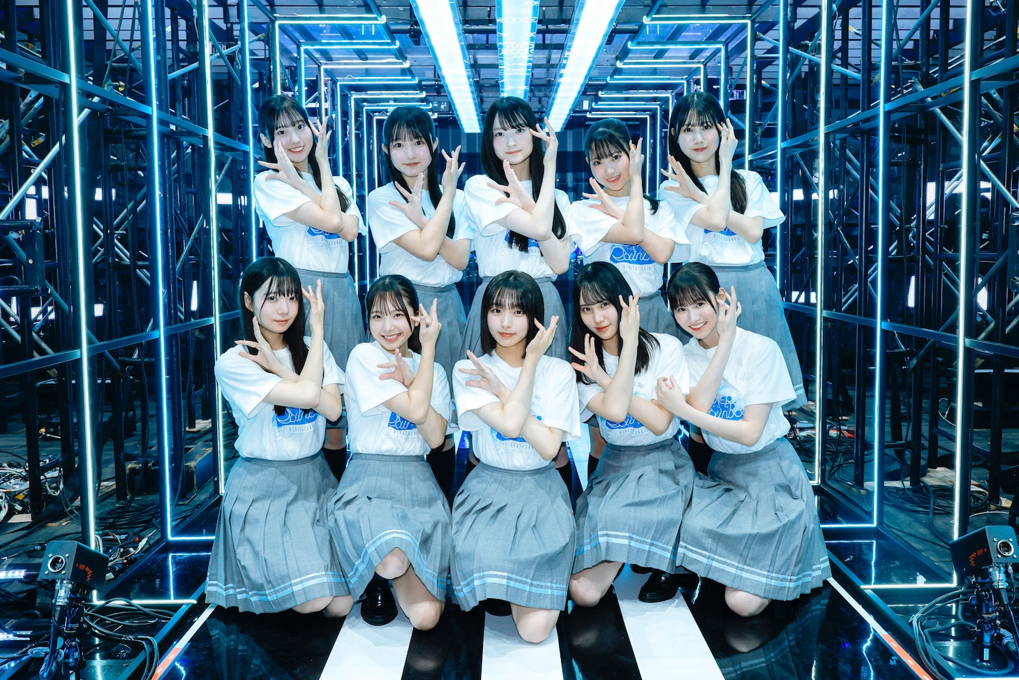 日向坂46の五期生メンバー。（撮影：上山陽介）