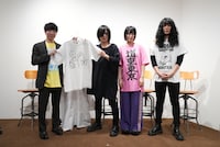 グランプリ作品と辻本光貴氏、こやまたくや、ありぼぼ、もりもりもと。