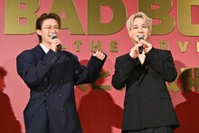 左から山中柔太朗（M!LK）、豆原一成（JO1）。