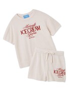 「【COOL COLLECTION】【接触冷感】ICEジャガードプルオーバー＆ショートパンツセット」ピンク（税込14960円）